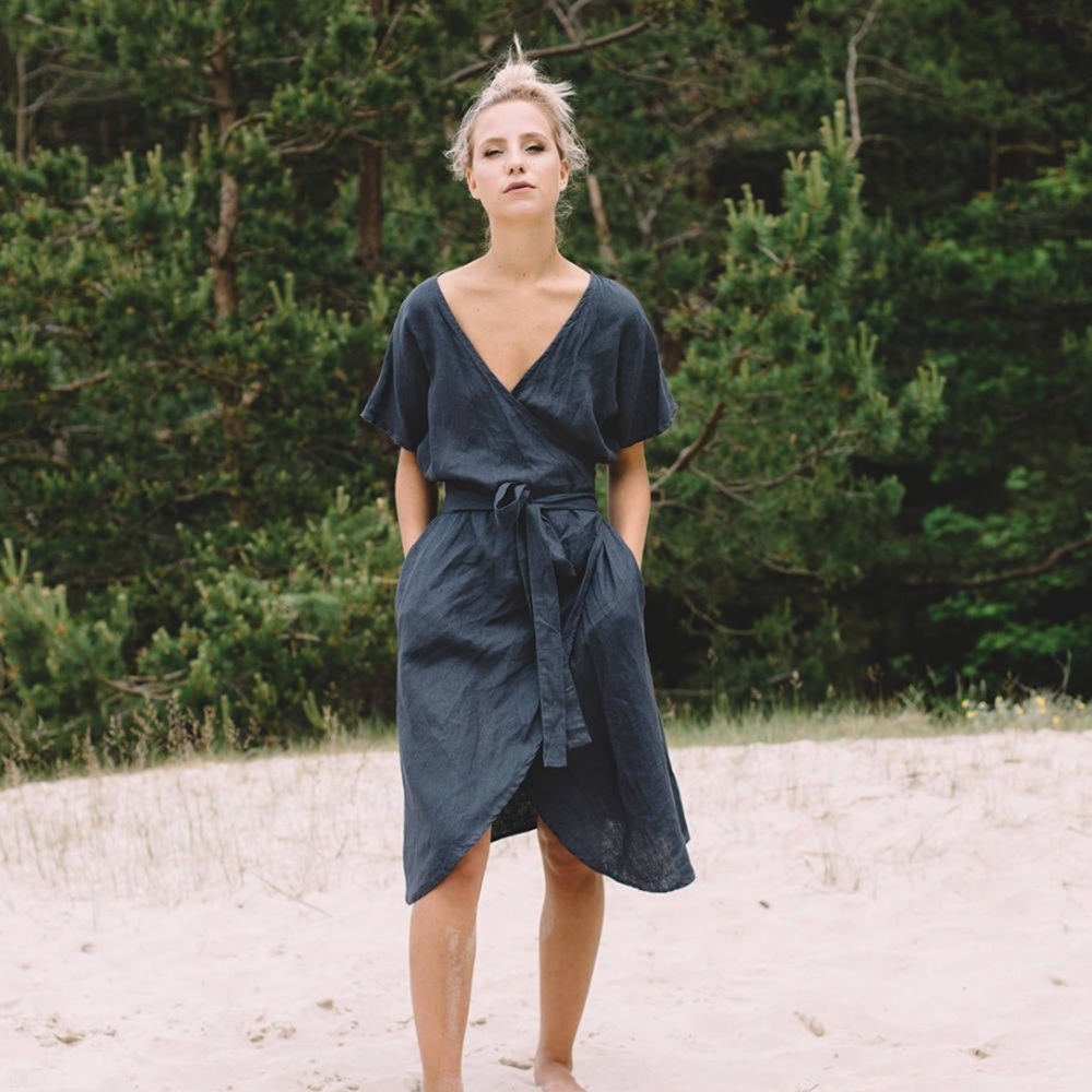 LINENFOX Mimosa Dress